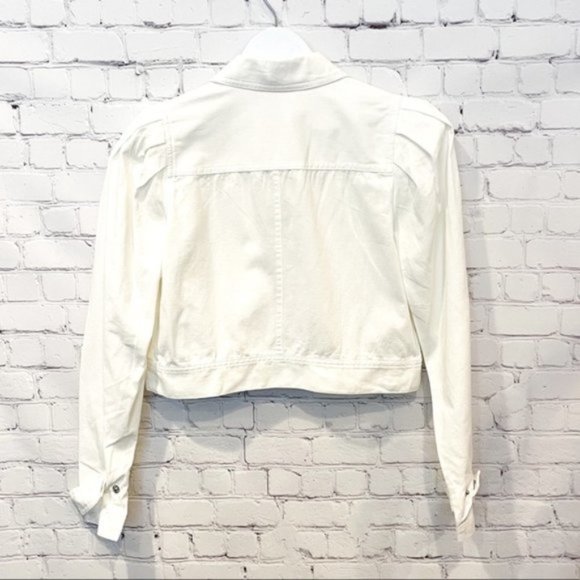 NWT Danielle Bernstein | Zip Up Jacket White Small - Picture 3 of 3